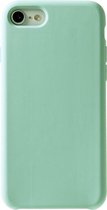Shop4 - iPhone SE (2022) / SE (2020) / 8 / 7 Hoesje - Zachte Back Case Mat Mint Groen