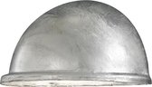Konstsmide Torino - Wandlamp kwartrond flush klein - 230V - E14 - zink