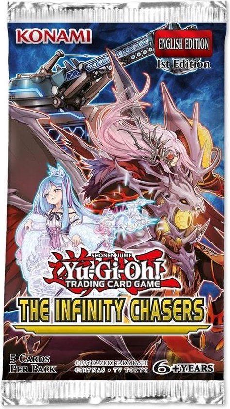 thumbnail interactive-video image 1 of Yu-Gi-Oh! TCG The Infinity Chasers 1st Edition Booster Box – 24 Factory Sealed Packs (Unsearched) 1 of 3