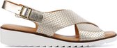 Capobella Vrouwen Leren    Sandalen / Damesschoenen Cinzia - Goud - Maat 39