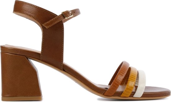 Stefano Lauran Sandalen Dames / Damesschoenen - Leer - Slangenprint -  Blokhak hoogte 6 | bol.com