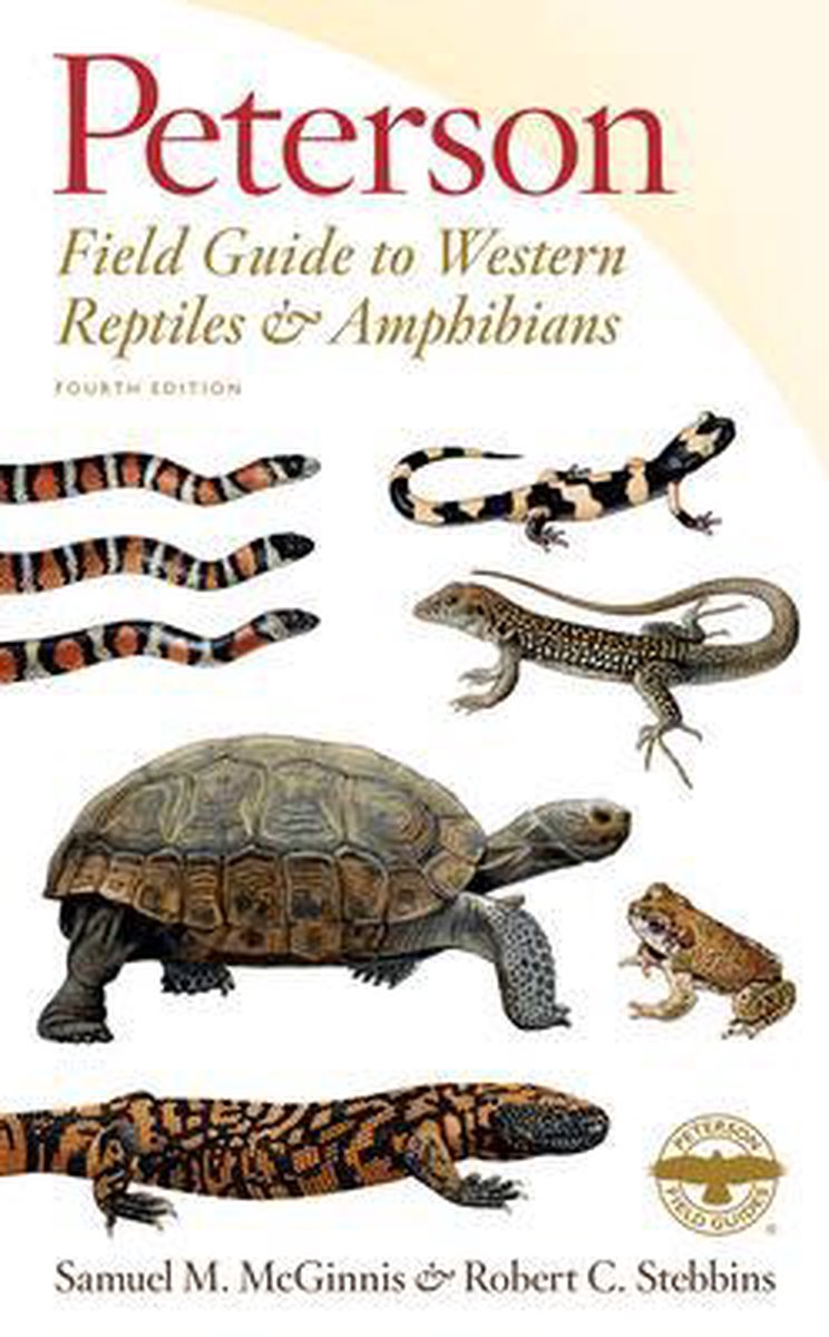 Omslag van Peterson Field Guide to Western Reptiles  Amphibians, Fourth Edition Peterson Field Guides