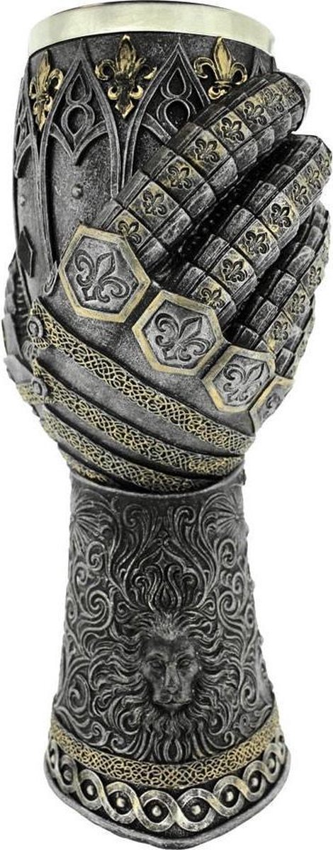 Nemesis Now Kelk Lion Heart Gauntlet Zilverkleurig