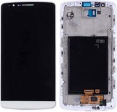 LCD / Scherm met frame voor LG G3 - Wit