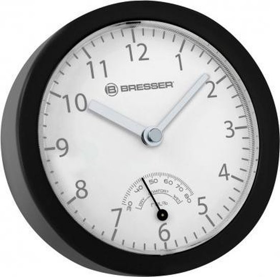 Bresser mini badkamer klok zwart