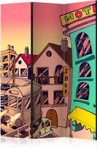Kamerscherm - Scheidingswand - Vouwscherm - Morning in a city [Room Dividers] 135x172 - Artgeist Vouwscherm