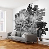 Fotobehang – Behangpapier - Fotobehang - Black-and-white New York collage 250x193 - Artgeist