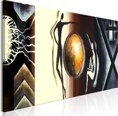Schilderijen Op Canvas - Schilderij - Conversation (1 Part) Narrow 135x45 - Artgeist Schilderij