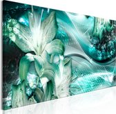 Schilderijen Op Canvas - Schilderij - Emerald Dream (1 Part) Narrow 120x40 - Artgeist Schilderij