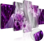 Schilderijen Op Canvas - Afbeelding op acrylglas - Purple Utopia [Glass] 200x100 - Artgeist Schilderij