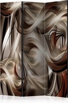 Kamerscherm - Scheidingswand - Vouwscherm - Brown Revelry [Room Dividers] 135x172 - Artgeist Vouwscherm