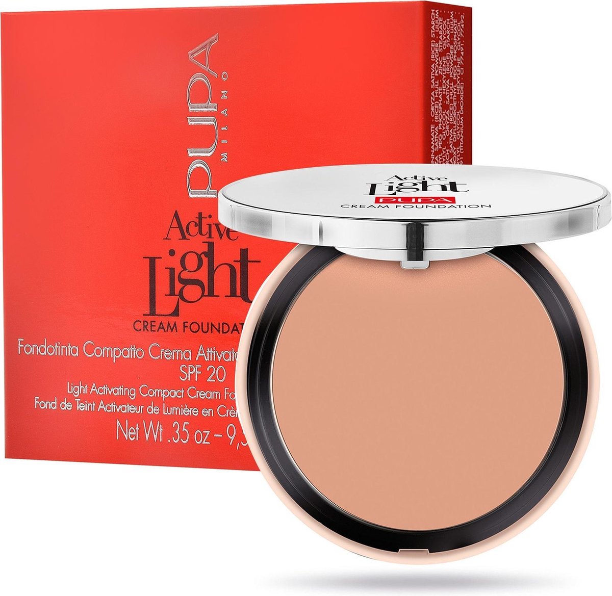 Goedkoopste Pupa - Active Light Cream Foundation - 010 Porcelain