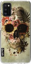 Casetastic Samsung Galaxy A41 (2020) Hoesje - Softcover Hoesje met Design - Garden Skull Light Print