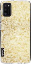 Casetastic Samsung Galaxy A41 (2020) Hoesje - Softcover Hoesje met Design - Abstract Pattern Gold Print