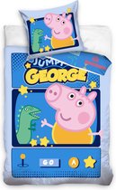 Peppa Pig Dekbedovertrek Jumpy George - Eenpersoons - 140  x 200 cm - Multi