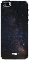 6F hoesje - geschikt voor iPhone SE (2016) -  Transparant TPU Case - Dark Space #ffffff