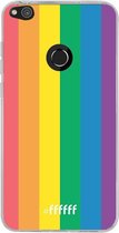 Huawei P8 Lite (2017) Hoesje Transparant TPU Case - #LGBT #ffffff