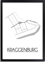 DesignClaud Kraggenburg Plattegrond poster A2 poster (42x59,4cm)