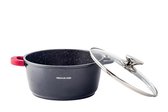 Mischler Cook Kookpan met deksel - 24 cm - 4,2 L - Zwart