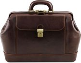 Tuscany Leather - Leren dokterstas 'Leonardo' - Donkerbruin - TL141299