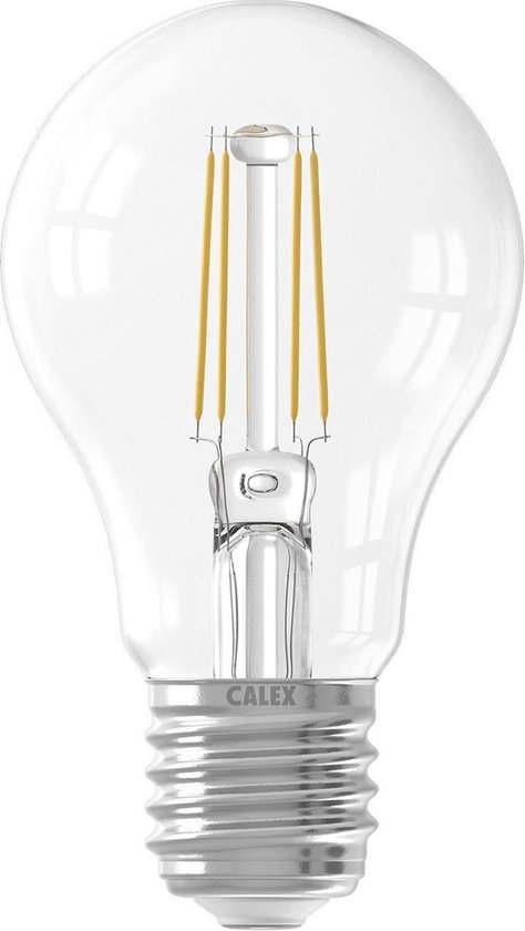 Moet solo Elektronisch Calex Premium LED Lamp Filament - E27 - 400 / 600 Lm - Zilver | bol.com