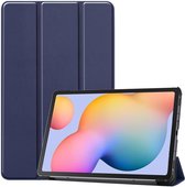 Samsung Galaxy Tab S6 Lite Hoesje Tri-Fold Donker Blauw