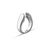 Quiges - 925 Zilver Eligo Ring  voor verwisselbaar 12 mm Bolletje - Maat 19 - NER02419