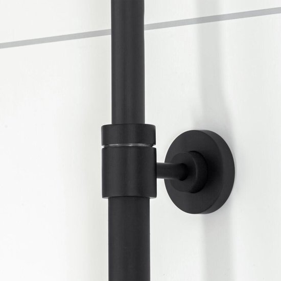 Tiger Twiss Doucheset - Regendouche Ø 30 cm - Handdouche Ø 12 cm - Met thermostaatkraan - 3 standen - Mat zwart