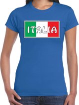 Italie / Italia landen t-shirt blauw dames S