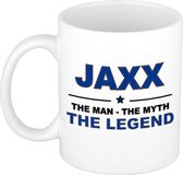 Jaxx The man, The myth the legend cadeau koffie mok / thee beker 300 ml