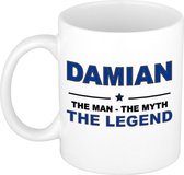 Damian The man, The myth the legend cadeau koffie mok / thee beker 300 ml