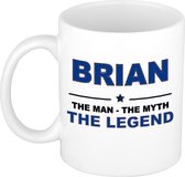 Brian The man, The myth the legend cadeau koffie mok / thee beker 300 ml