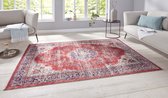 Oosters vloerkleed Tabriz Mahan - rood/crème 120x170 cm