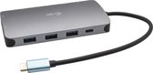 i-tec USB-C Travel Nano Dock HDMI+ VGA + Ethernet + USB-A + Audio/Mic + USB-C oplaadpoort