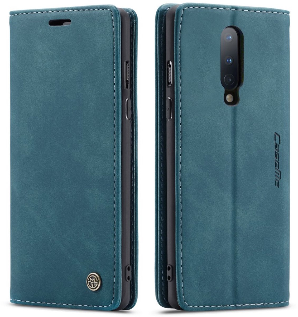 CaseMe Book Case - Geschikt voor OnePlus 8 Hoesje - Groen