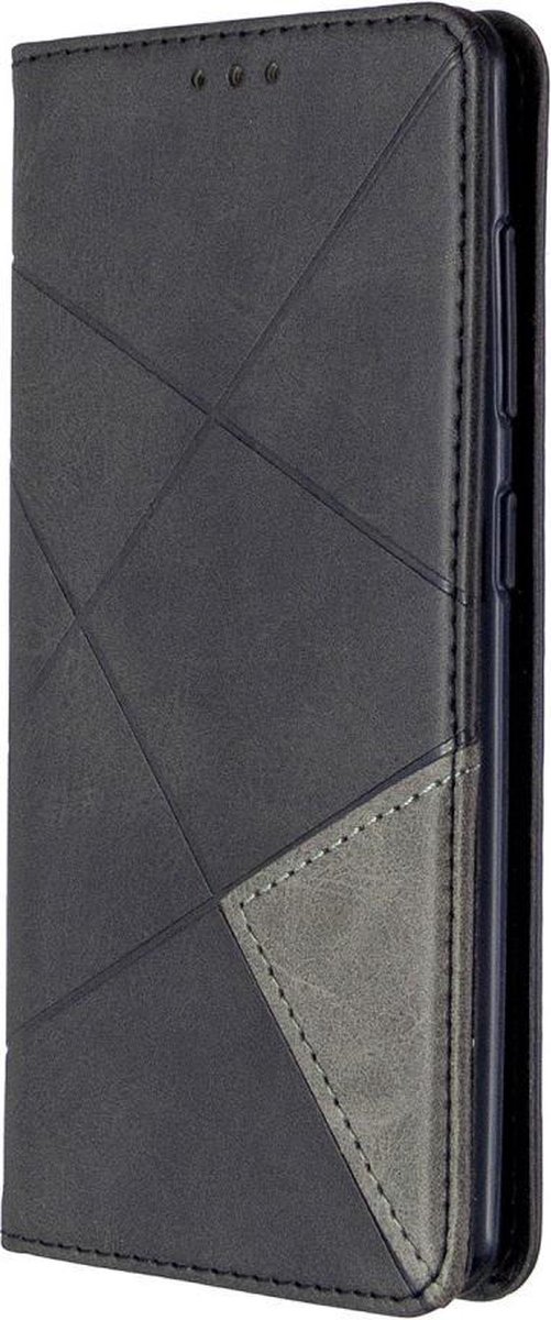 Coverup Geometric Book Case - Geschikt voor Samsung Galaxy A41 Hoesje - Zwart