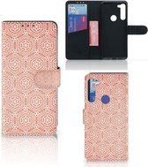 Mobiel Hoesje Motorola G8 Power Smartphone Hoesje Pattern Orange