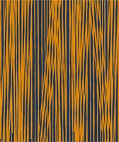 pt, Fleecedeken Oblique Lines - Donkerblauw, Kerriegeel - 180x150cm