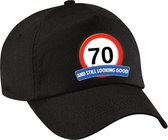 70 and still looking good pet / cap zwart voor dames en heren - 70 jaar - baseball cap - verjaardagscadeau petten / caps