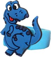 Lg-imports Ring Dinosaurus Junior 1,6 Cm Rubber Blauw