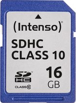 Intenso 3411470 flashgeheugen 16 GB SDHC Klasse 10