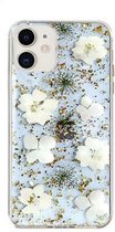 GSM-Basix Hard Backcover Case Flower Serie voor Apple iPhone 11 Wit