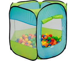 LittleTom Ballenbad Pop Up Speeltent - 100 x 100 x 72 cm - Voor Kinderen vanaf 12 maanden