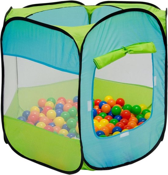 LittleTom Ballenbad Pop Up Speeltent - 100 x 100 x 72 cm - Voor Kinderen vanaf 12 maanden