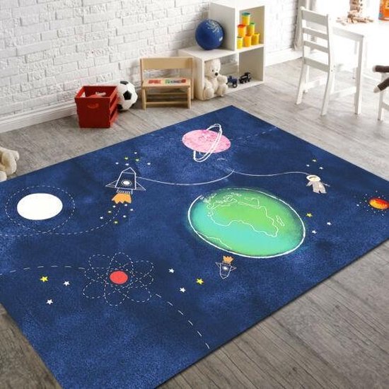 SANBEC Universe space planet astronaut 3d tapijt geschikt voor