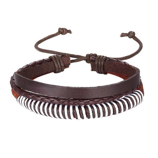 Leren armband zwart | Mostert Juweliers