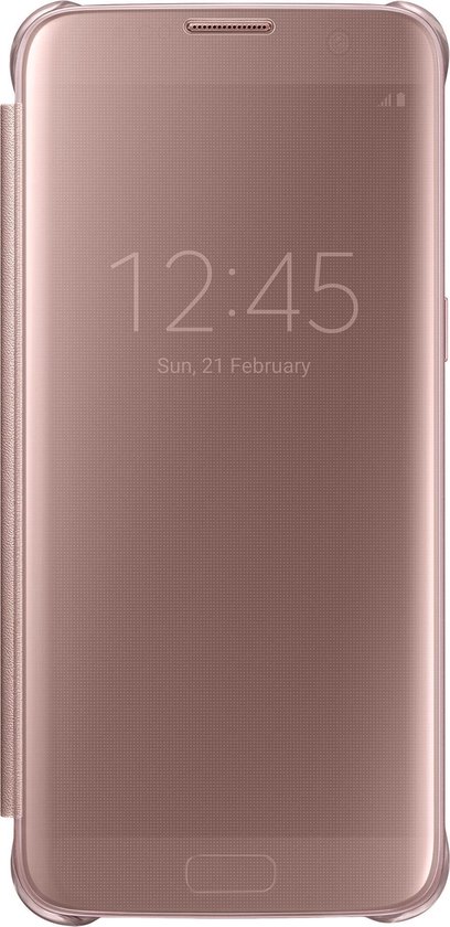 mout elkaar Supersonische snelheid Samsung clear view cover - roze goud - voor Samsung G935 Galaxy S7 edge |  bol.com