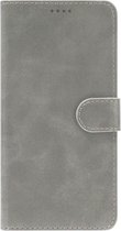ADEL Kunstleren Book Case Portemonnee Pasjes Hoesje Geschikt voor iPhone 11 Pro Max - Grijs
