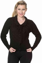 Dancing Days Cardigan -L- Crystal Air Zwart