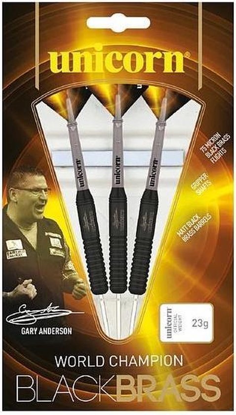 Thumbnail van een extra afbeelding van het spel Unicorn Gary Anderson World Champion Black Brass P1 - 25 Gram